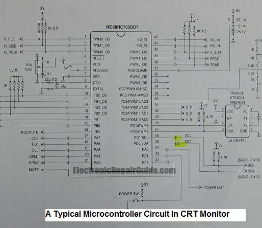 repair microcontroller circuit Circuit Diagram
